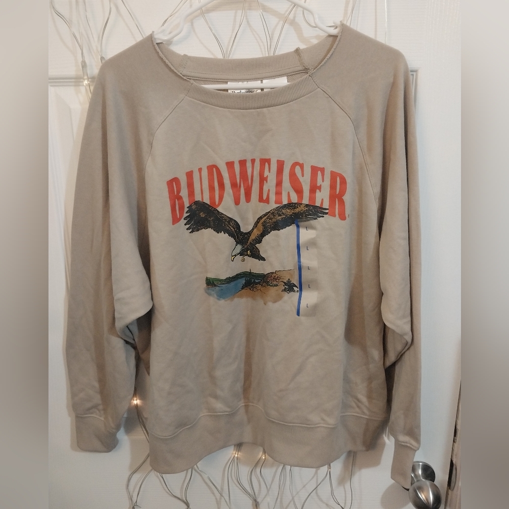 Ladie's Budweiser Crewneck